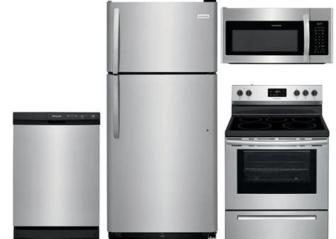stainless steel appliance package electric